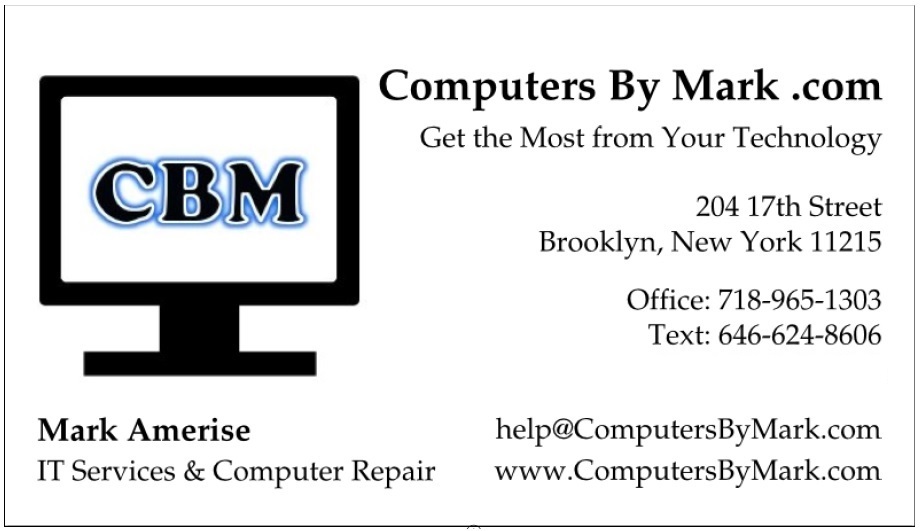 Computers By Mark .com - IT Services and Computer Repair